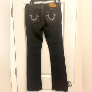 True Religion black bootcut jeans in size 29